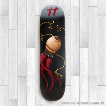 Rebirth Custom Skateboard Deck Print - Payam 