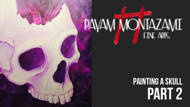 Custom painting a skull part 2