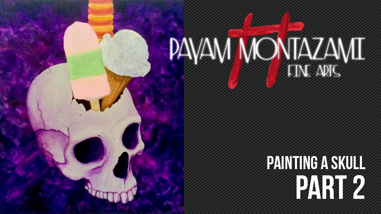Custom painting a skull part 2B Custom painting a skull part 2B